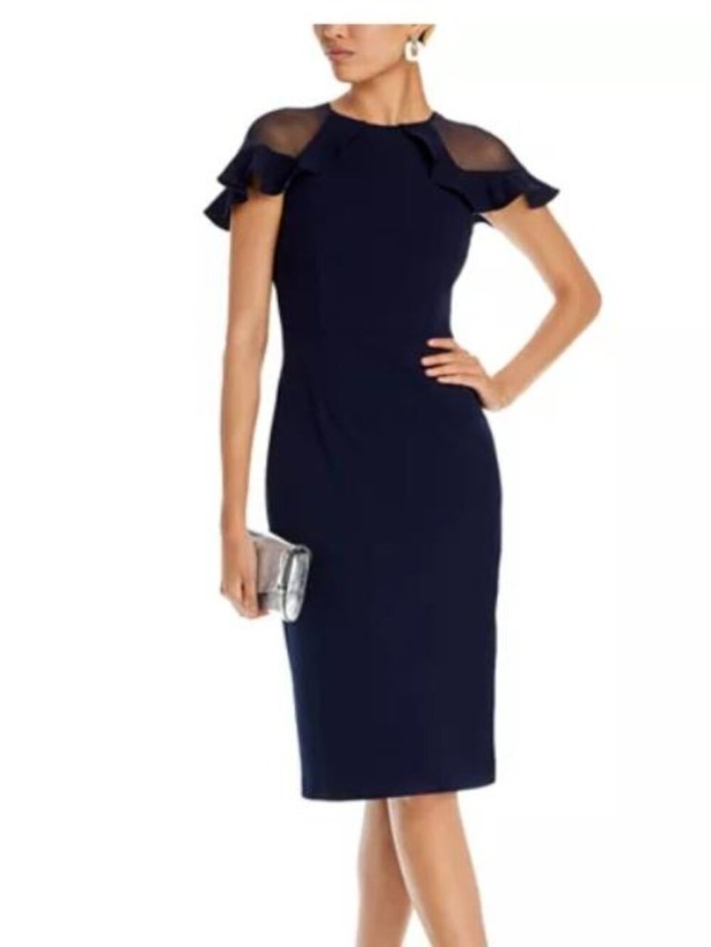 Eliza J, Cocktail Dress, size 14, Color: Navy